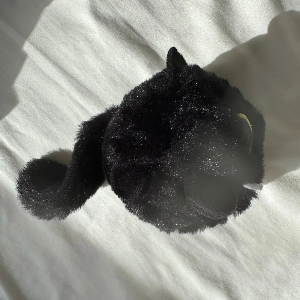 NWOT Bark Box BLACK ALLEY CAT Dog Toy, Super Chewer with Ball Inside, Size L